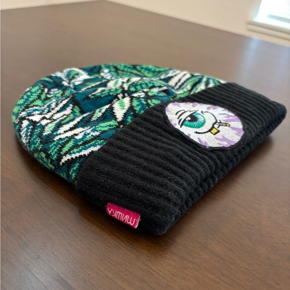 Mishka Stoney Baloney Beanie - Black / Green / Purple - One Size - Picture 2 of 5